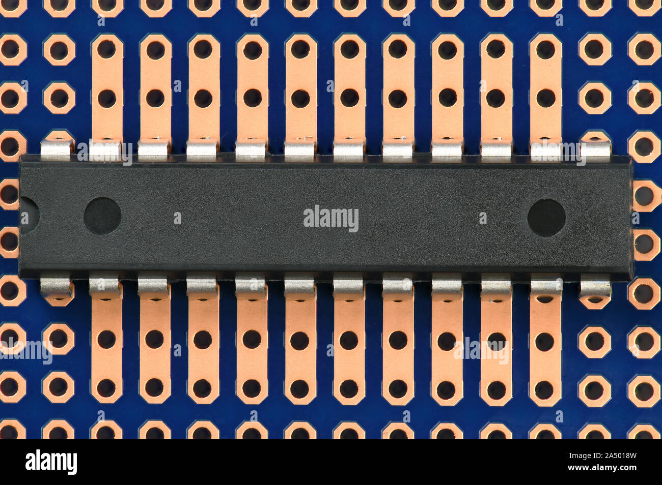 printed circuit board and microchip closeup - electronic component for ...