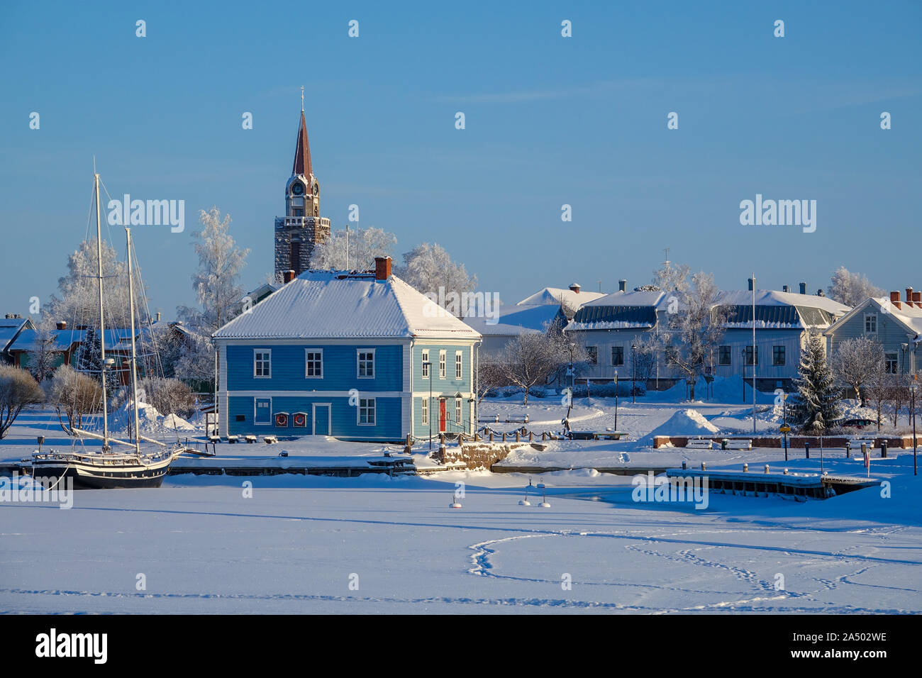 Seashore Town Of Raahe In Finland Stock Photo Alamy