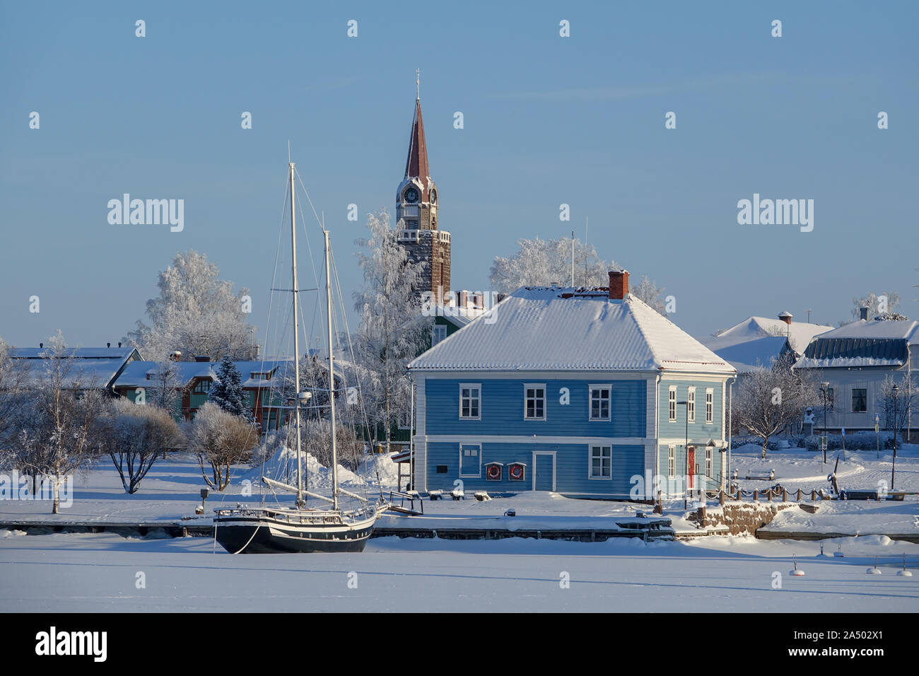 Seashore town of Raahe in Finland Stock Photo - Alamy