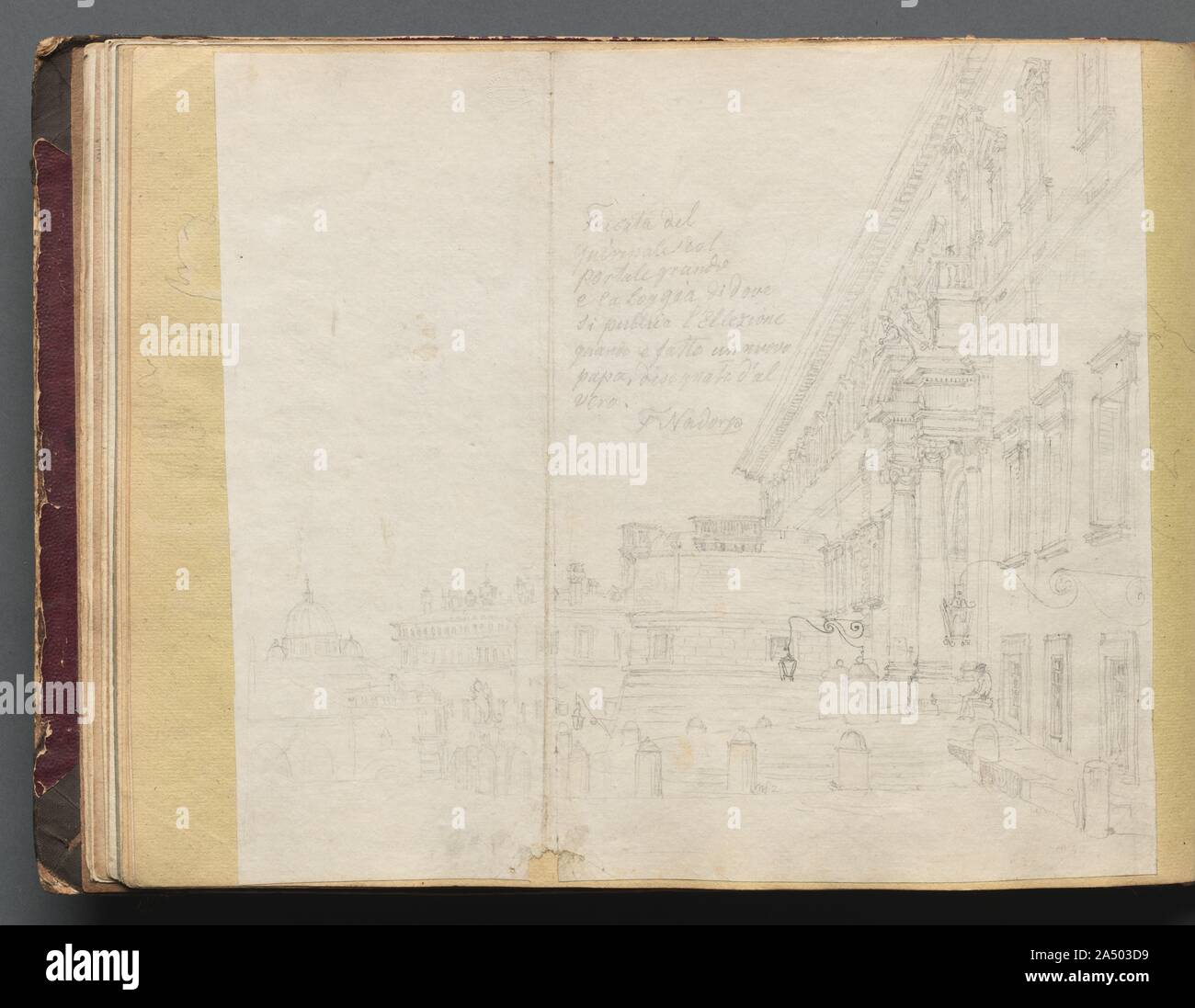 Album with Views of Rome and Surroundings, Landscape Studies, page 15b ...