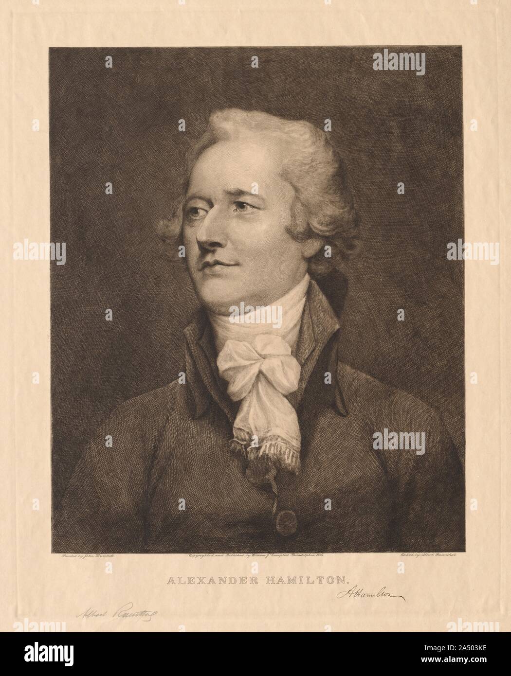 Alexander Hamilton, 1895 Stock Photo Alamy