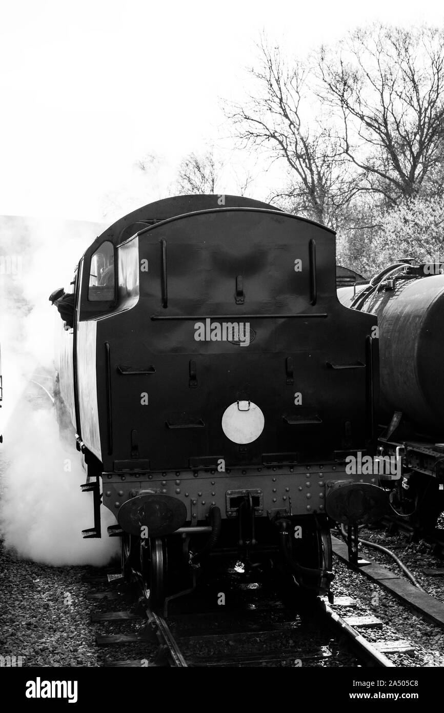 Small train transport rail travel Black and White Stock Photos & Images ...