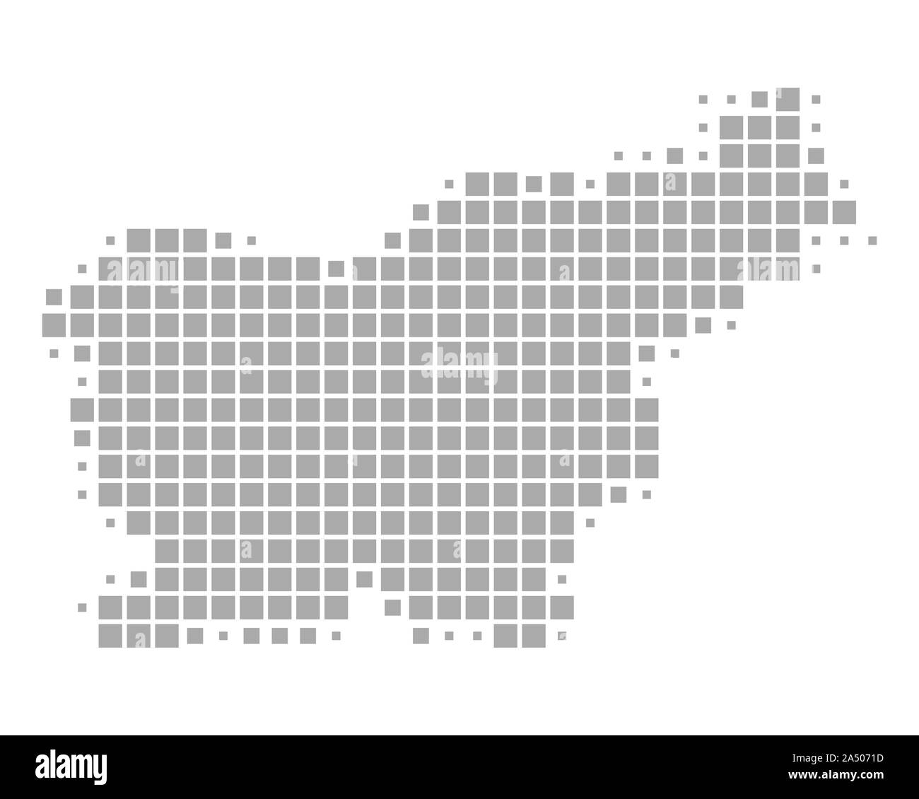 Map of Slovenia Stock Photo - Alamy