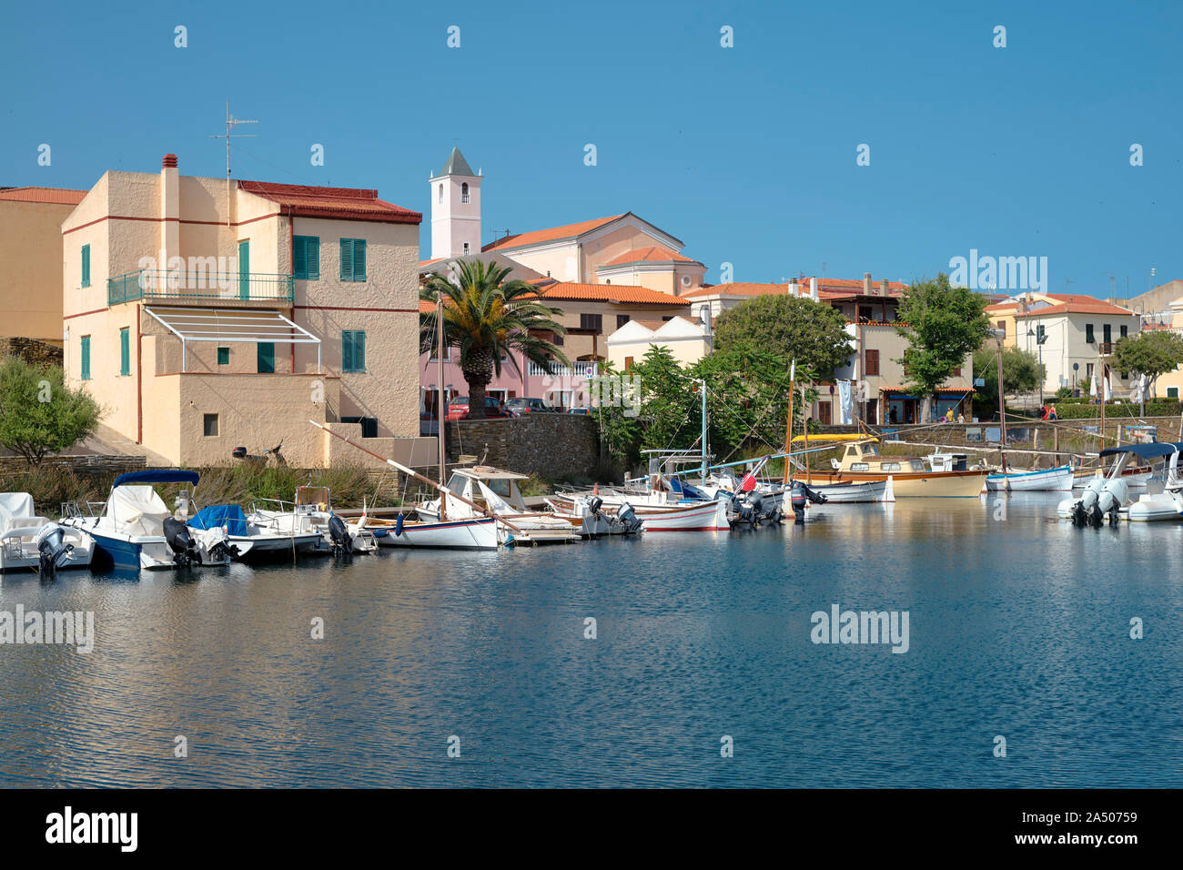 Porto di Stintino / The small harbour of Stintino a small town on the  northwest tip of the Italian island Sardinia Italy Europe Stock Photo -  Alamy