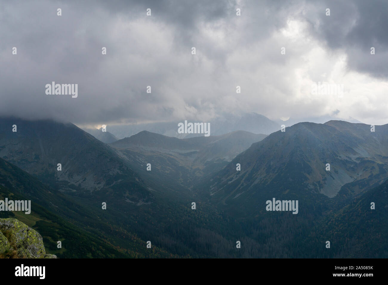 Heavy clouds before the storm. Tatra Mountains Stock Photo - Alamy