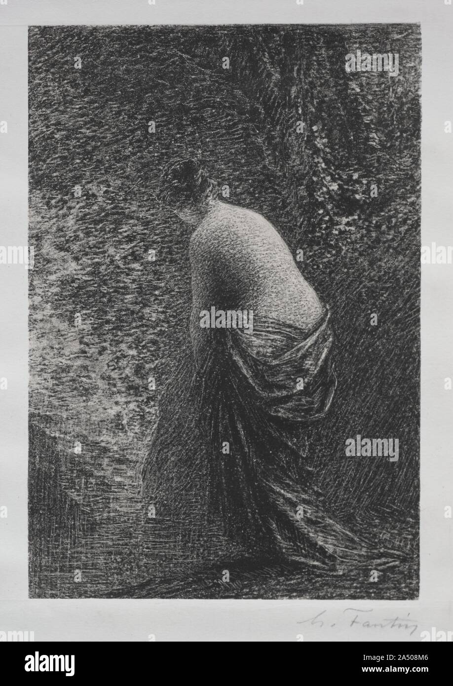 Bather Standing, 1879 Stock Photo Alamy