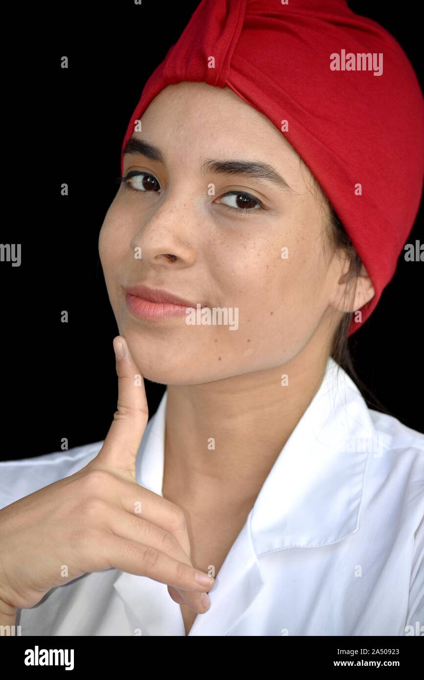 Muslim Colombian Female Deciding Stock Photo Alamy