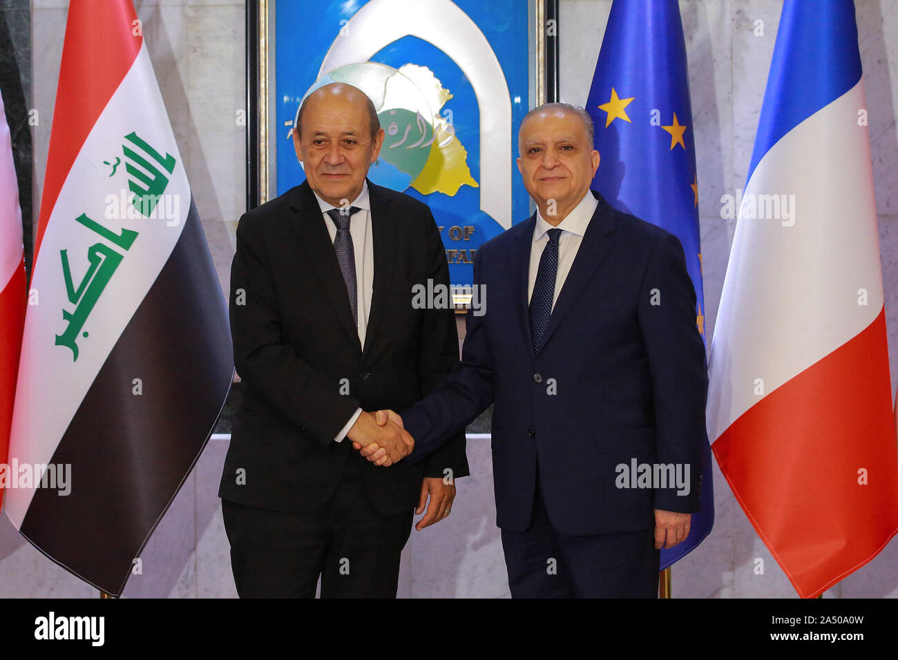 Iraqile 17 October 2019, Iraq, Baghdad: Iraqi Foreign Minister Mohammed Ali al ...