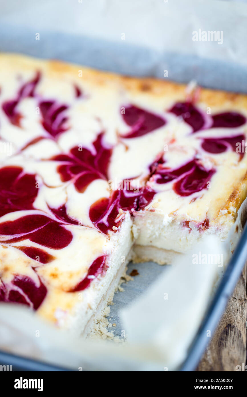 Tart Cottage Cheese Plums Fruit Stock Photos Tart Cottage Cheese