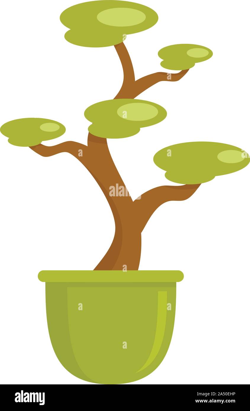 Amazon tree pot icon. Flat illustration of amazon tree pot vector icon ...