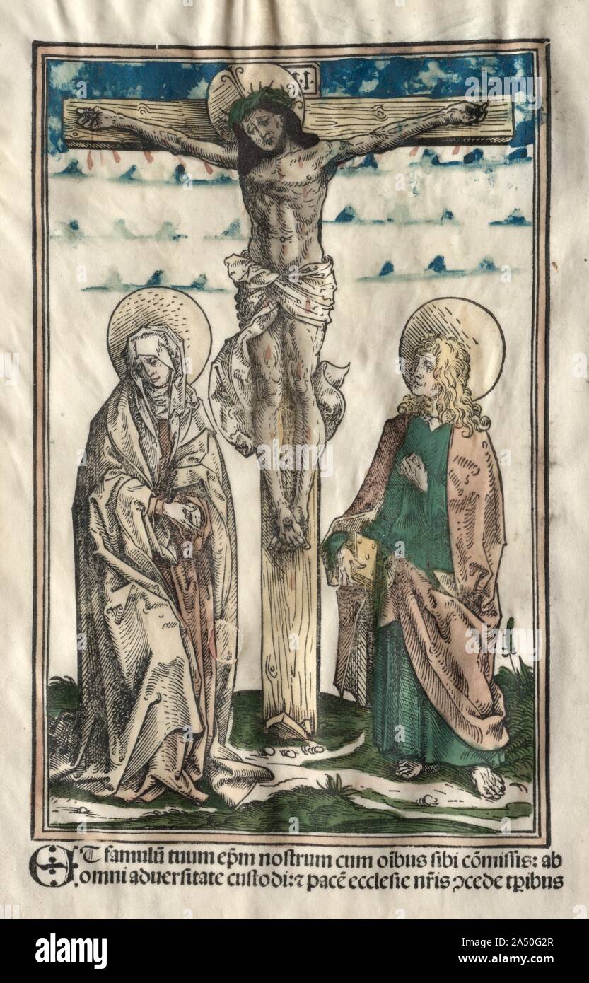 Christ on the Cross between Mary and John, 1502 Stock Photo - Alamy