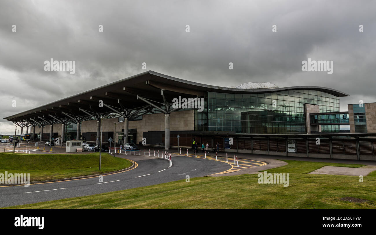 Cork Airport ,Ireland - September 25, 2019: View of Cork Airport terminal building Stock Photo