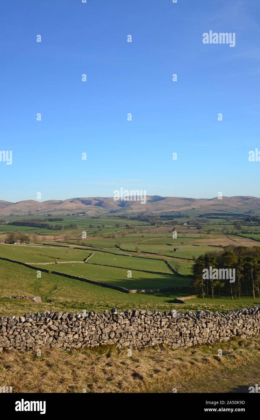 Howgill Fells and Eden Valley in Spring 2, Cumbria Stock Photo
