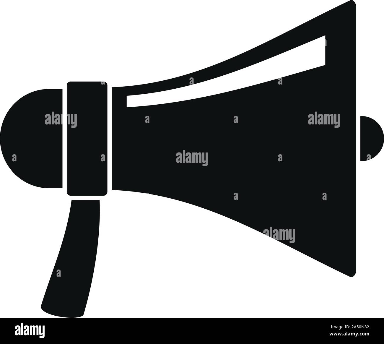 Megaphone icon. Simple illustration of megaphone vector icon for web ...