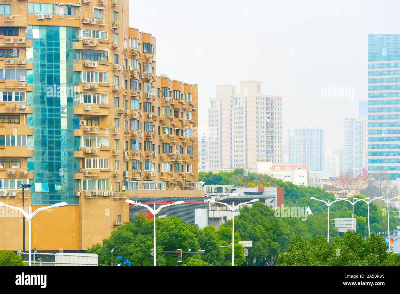 Architecture of typical living districts of Shanghai, China Stock Photo