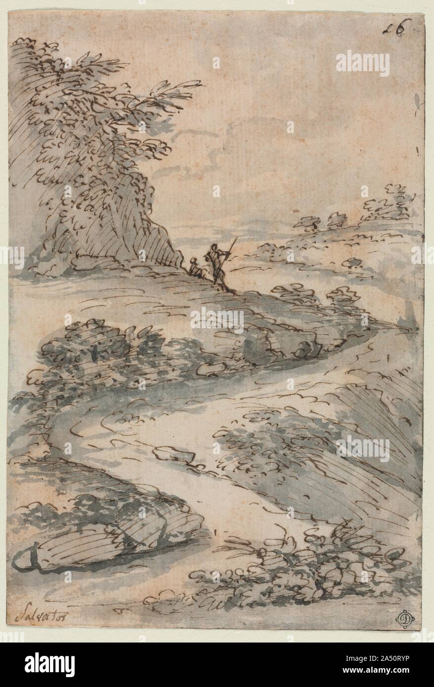 Figures On A Winding Road Mid 1600s The Vitality Of Rosa X19 S Landscapes Is Indebted To His Practice Of Constantly Drawing The World Around Him Incorporating Fresh Observations Of Nature Into His Wild And Figures On A Winding Road Mid 1600s The Vitality Of Rosa X19 S Landscapes Is Indebted To His Practice Of Constantly Drawing The World Around Him Incorporating Fresh Observations Of Nature Into His Wild And