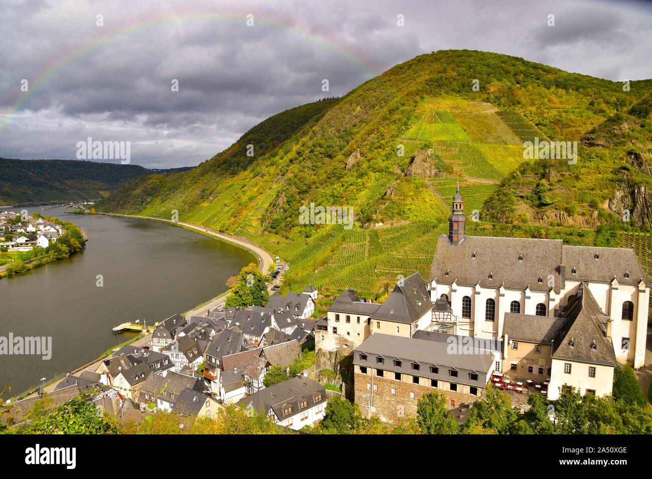 Beilstein kleines Dorf an der Mosel Stock Photo Alamy