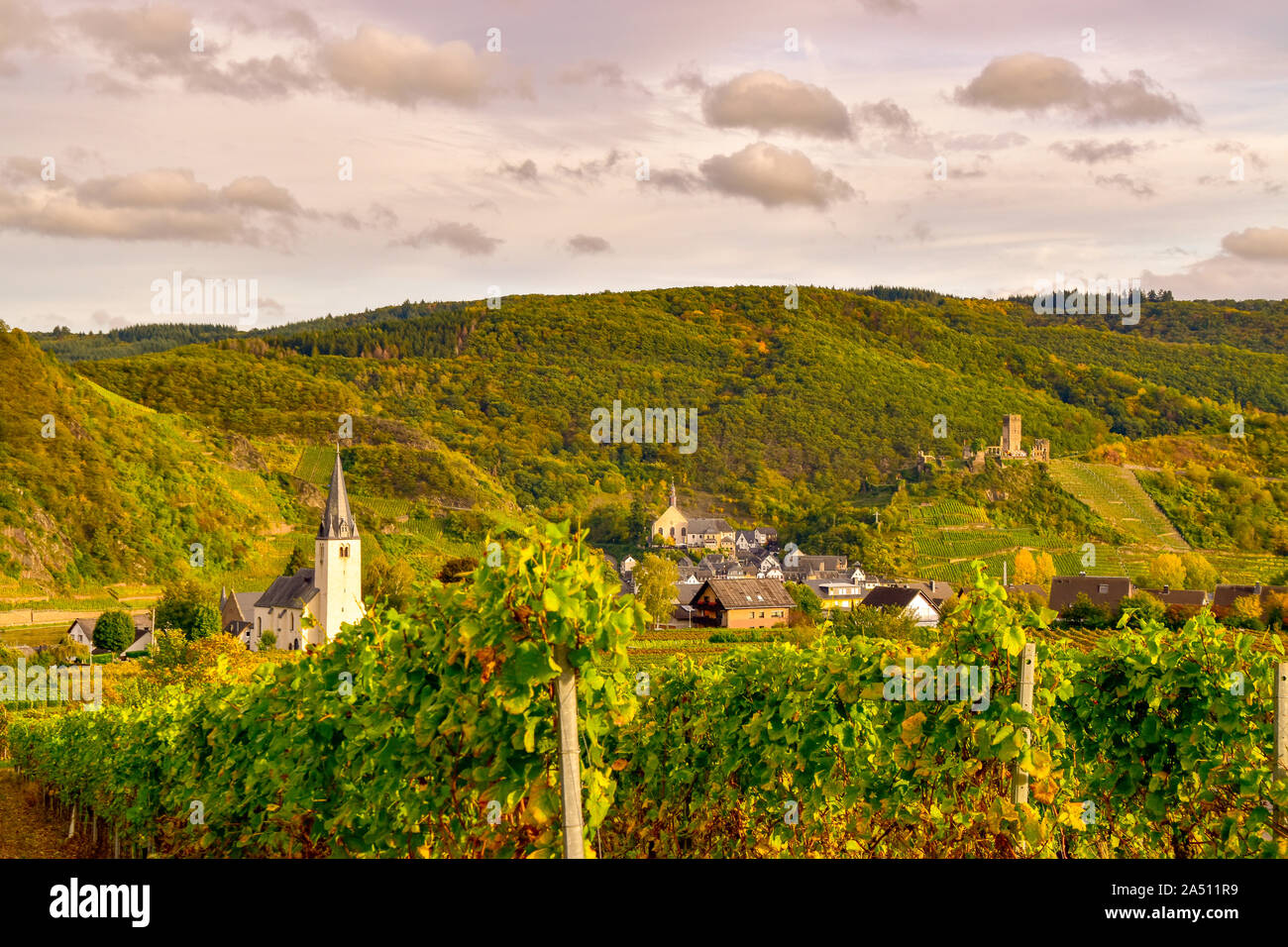 Beilstein kleines Dorf an der Mosel Stock Photo Alamy