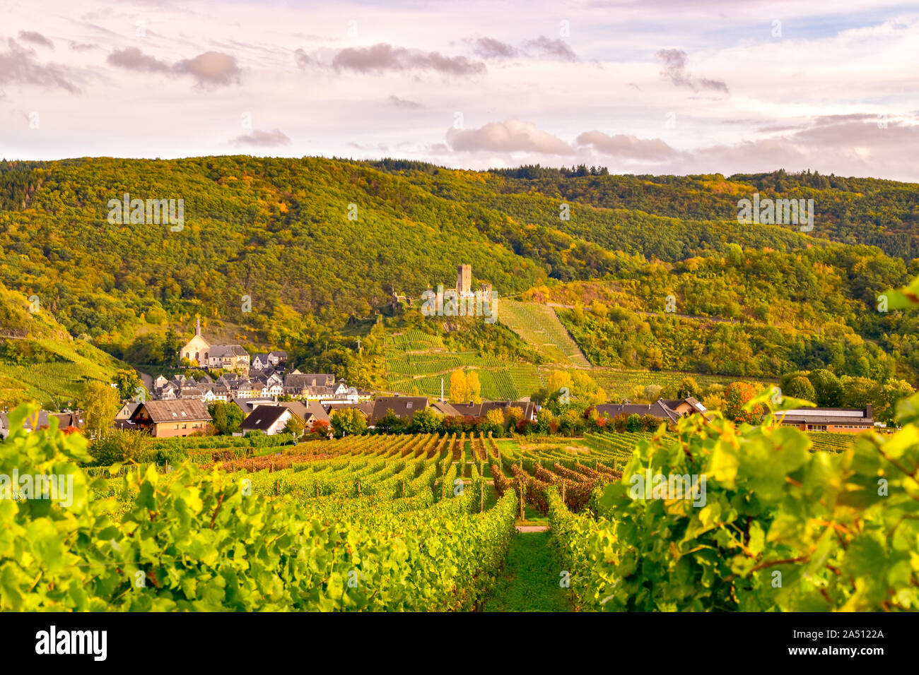 Beilstein kleines Dorf an der Mosel Stock Photo Alamy