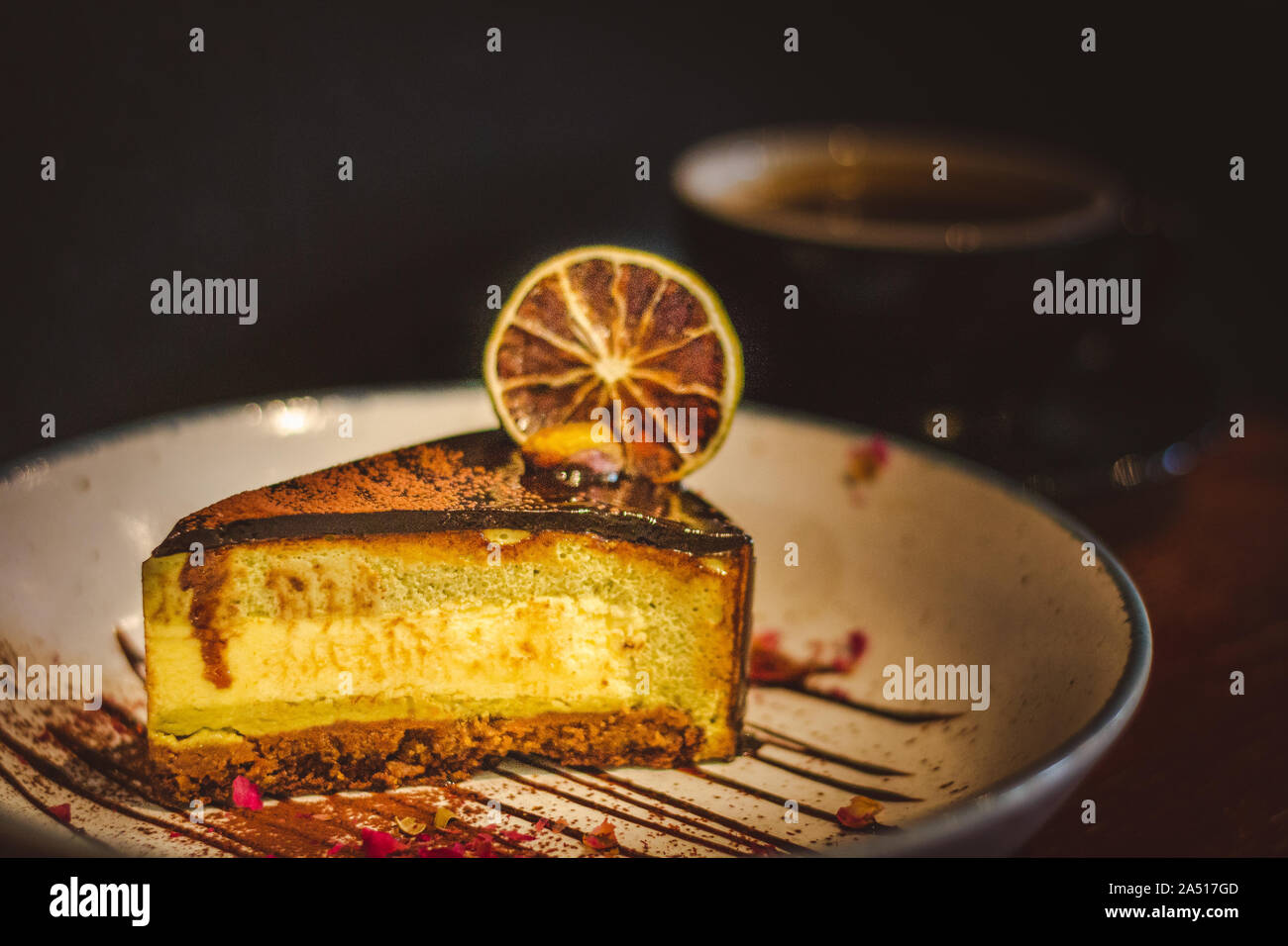 Pistachio & Yuzu Feuilletine Cake A springtime delight; light and zesty