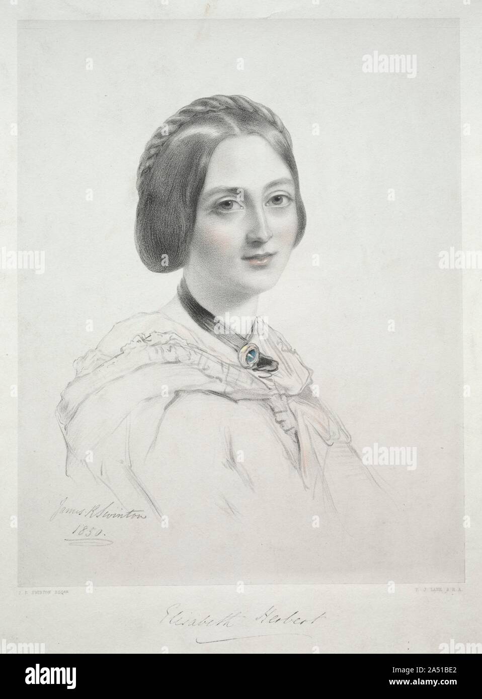 Lady Elizabeth Herbert Stock Photo Alamy