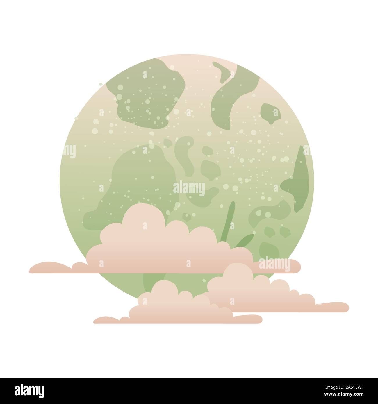full moon with clouds isolated icon Stock Vector Image & Art - Alamy