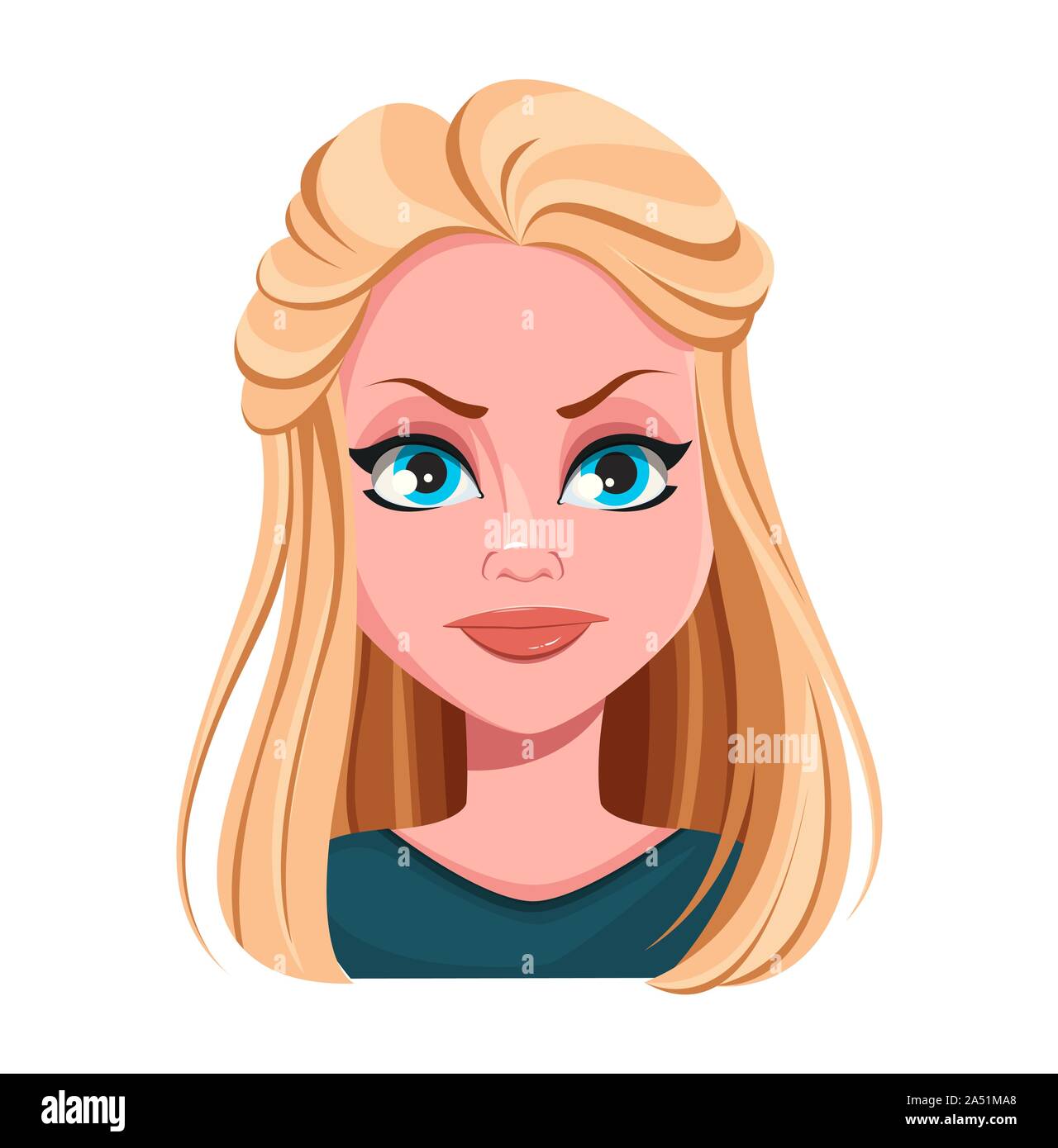 cartoon blonde hair