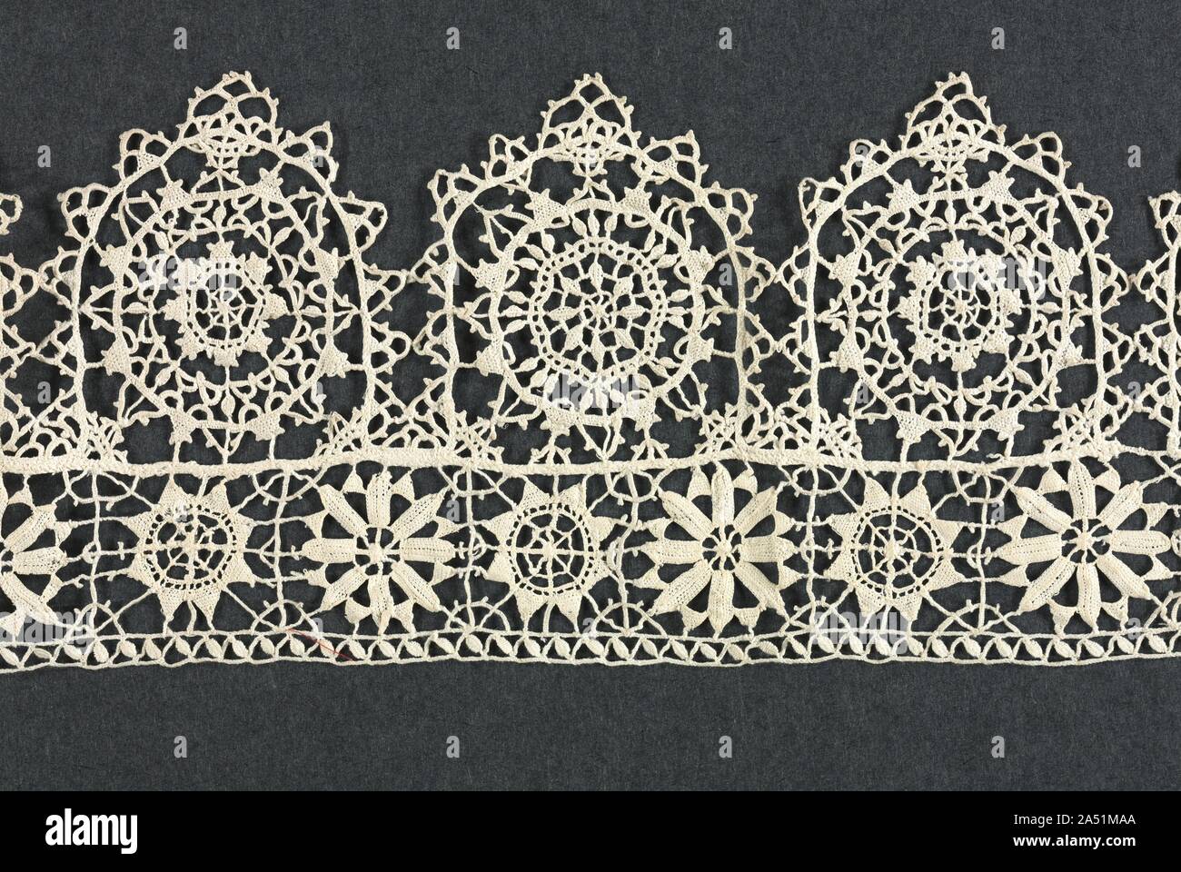 Needlepoint (Reticella) Lace Insertion and Edging, second half of 16th