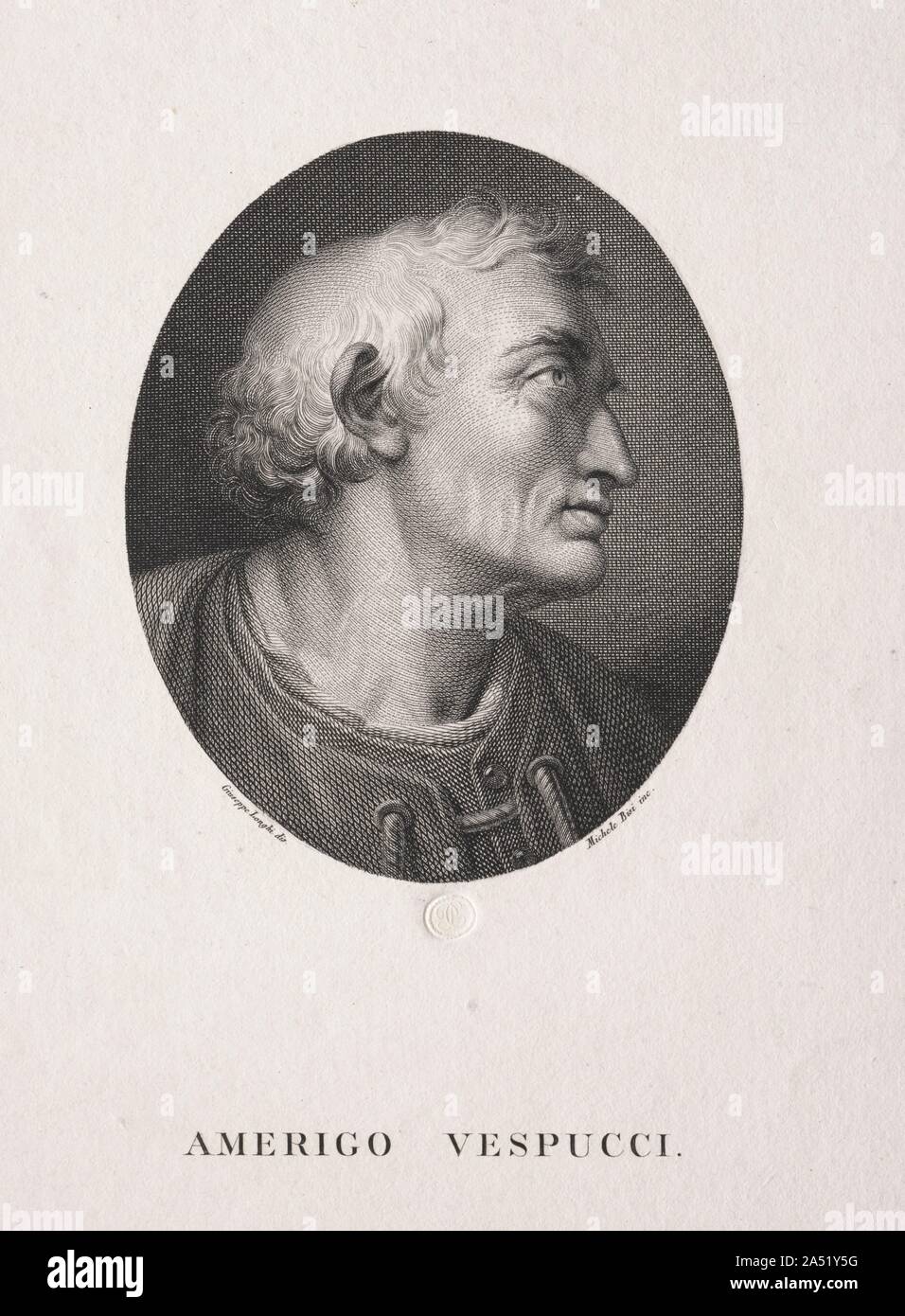 Portrait of Amerigo Vespucci Stock Photo - Alamy