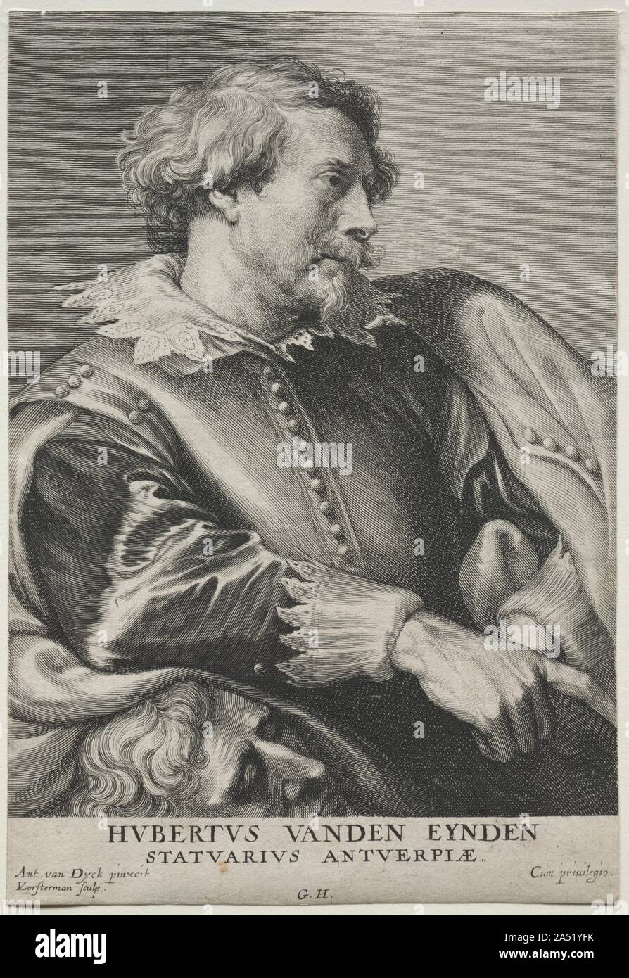 Portrait of Hubert van den Eyden. Stock Photo