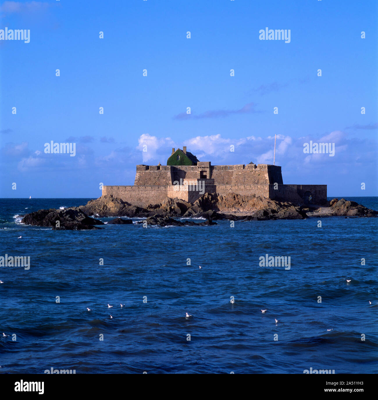 Fort National built by Vauban, Saint Malo, Bretagne, Brittany, France ...