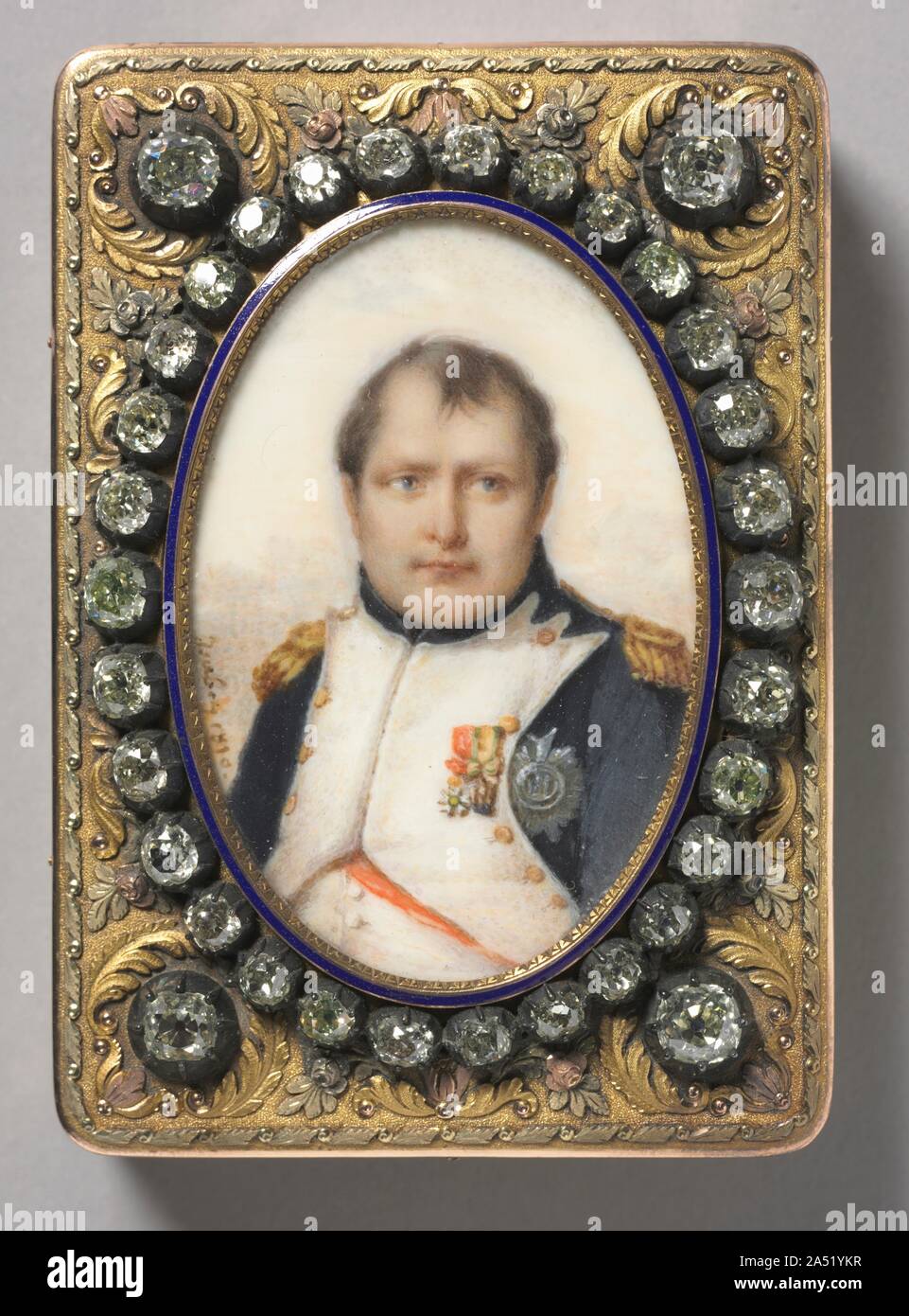 Portrait of Napoleon I, Emperor of the French, 1810. Stock Photo