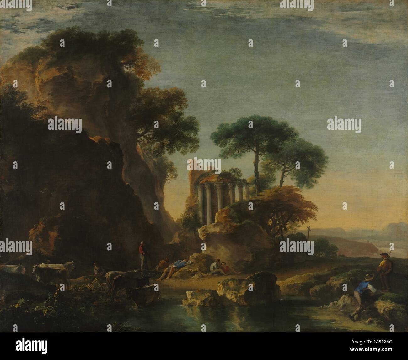 Ruins In A Rocky Landscape C 1640 In 1635 Rosa Left His Native