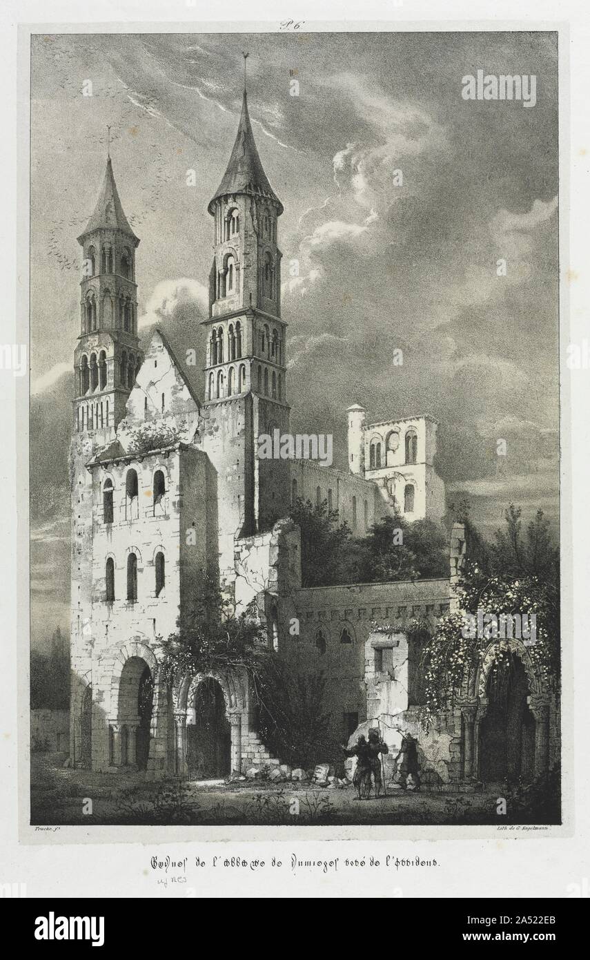 Ruins of the Abbey of Jumi&#xe8;ges. Stock Photo