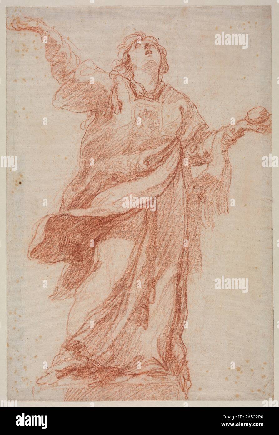 Saint Stephen in Ecstasy, second third 1700s. Stock Photo