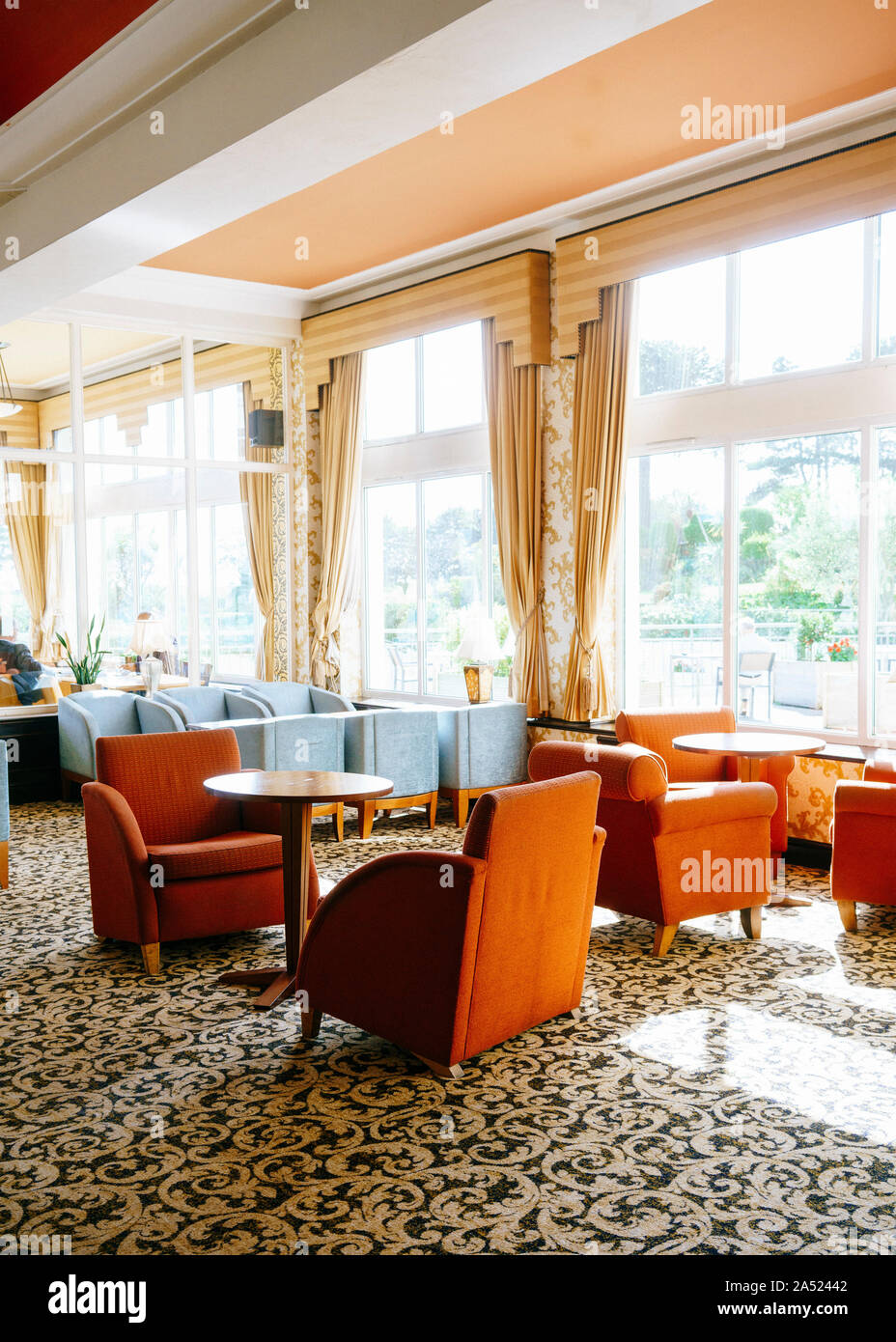 The Grand Hotel, Torquay, where Agatha Christie spent her honeymoon in 1914. Stock Photo