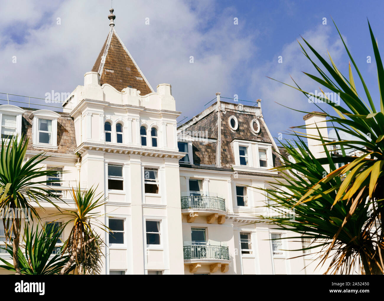 The Grand Hotel, Torquay, where Agatha Christie spent her honeymoon in 1914. Stock Photo