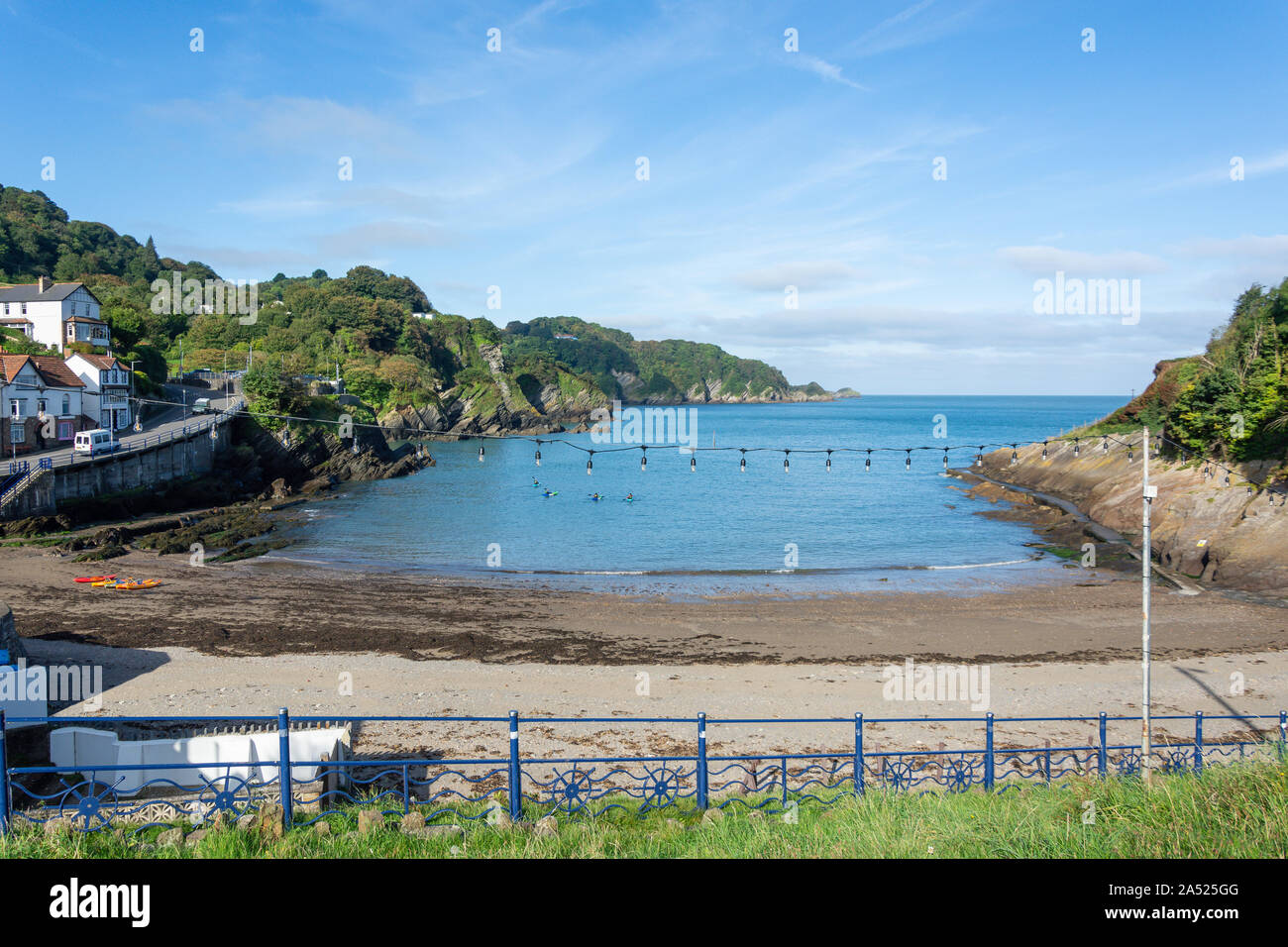 Kayak beach coast coastal combe martin uk devon village england hires stock photography and