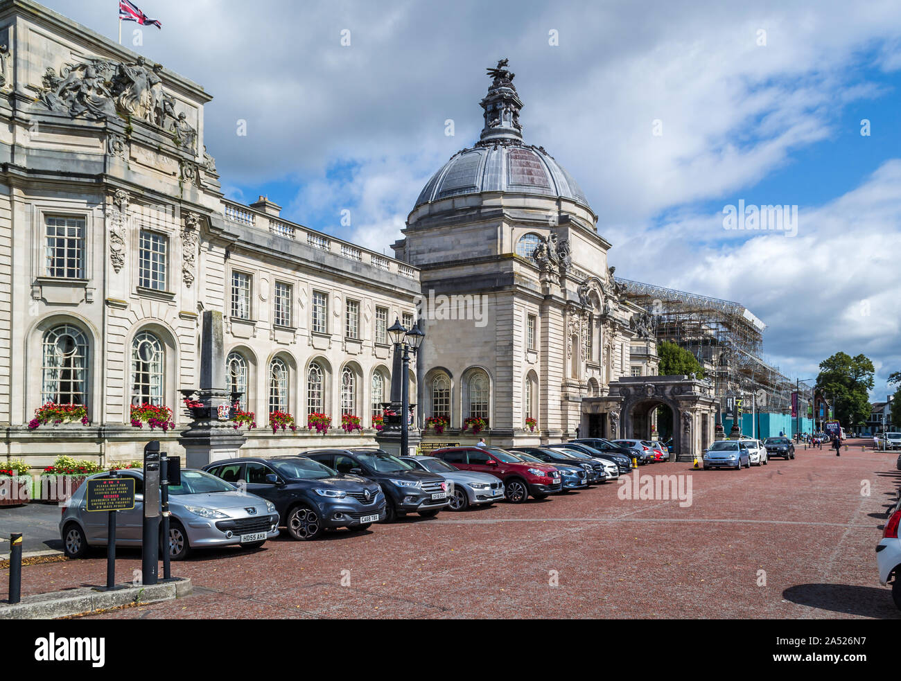 Streets and architecture of the city of Cardiff, Wales Stock Photo Alamy