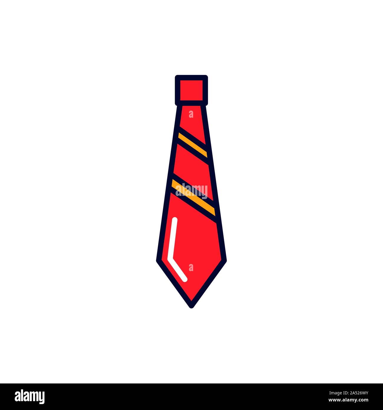 Necktie icon design, Cloth fashion style wear shop retail and store