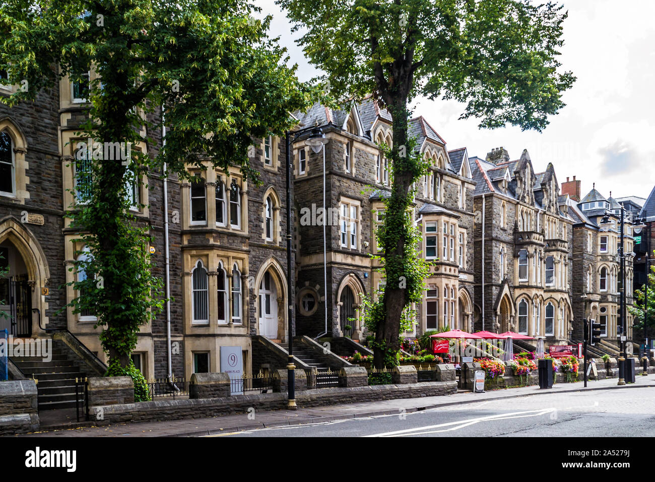 Streets and architecture of the city of Cardiff, Wales Stock Photo Alamy