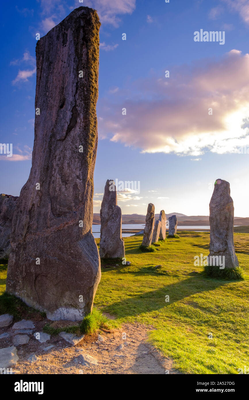 Callanish standing stones Stock Photo