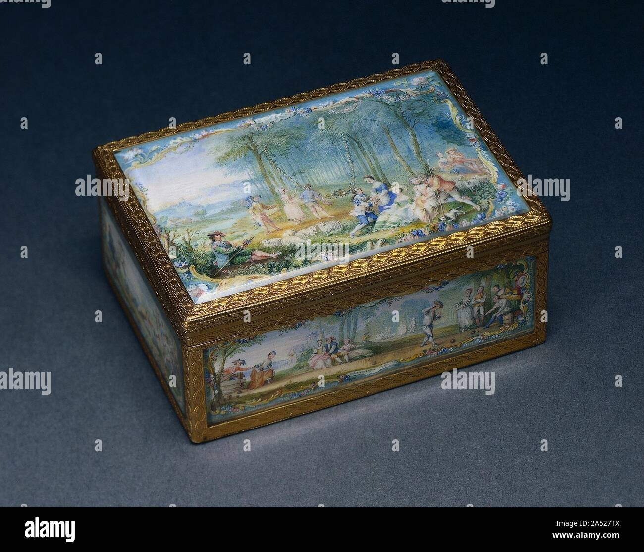 Snuff Box (Tabati&#xe8;re), 1753-1754. Stock Photo