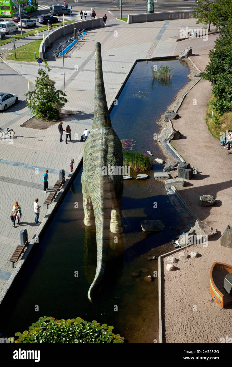 Dinosaur exhibition at the Universeum in Gothenburg.Picture: The entrance to the Universeum. Photo Jeppe Gustafsson Stock Photo