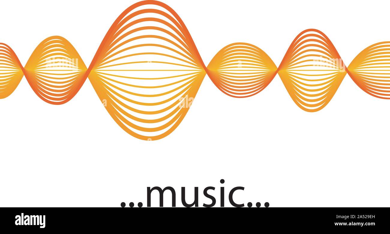 Vector Sound Waveforms. Sound waves and musical pulse icons Stock ...