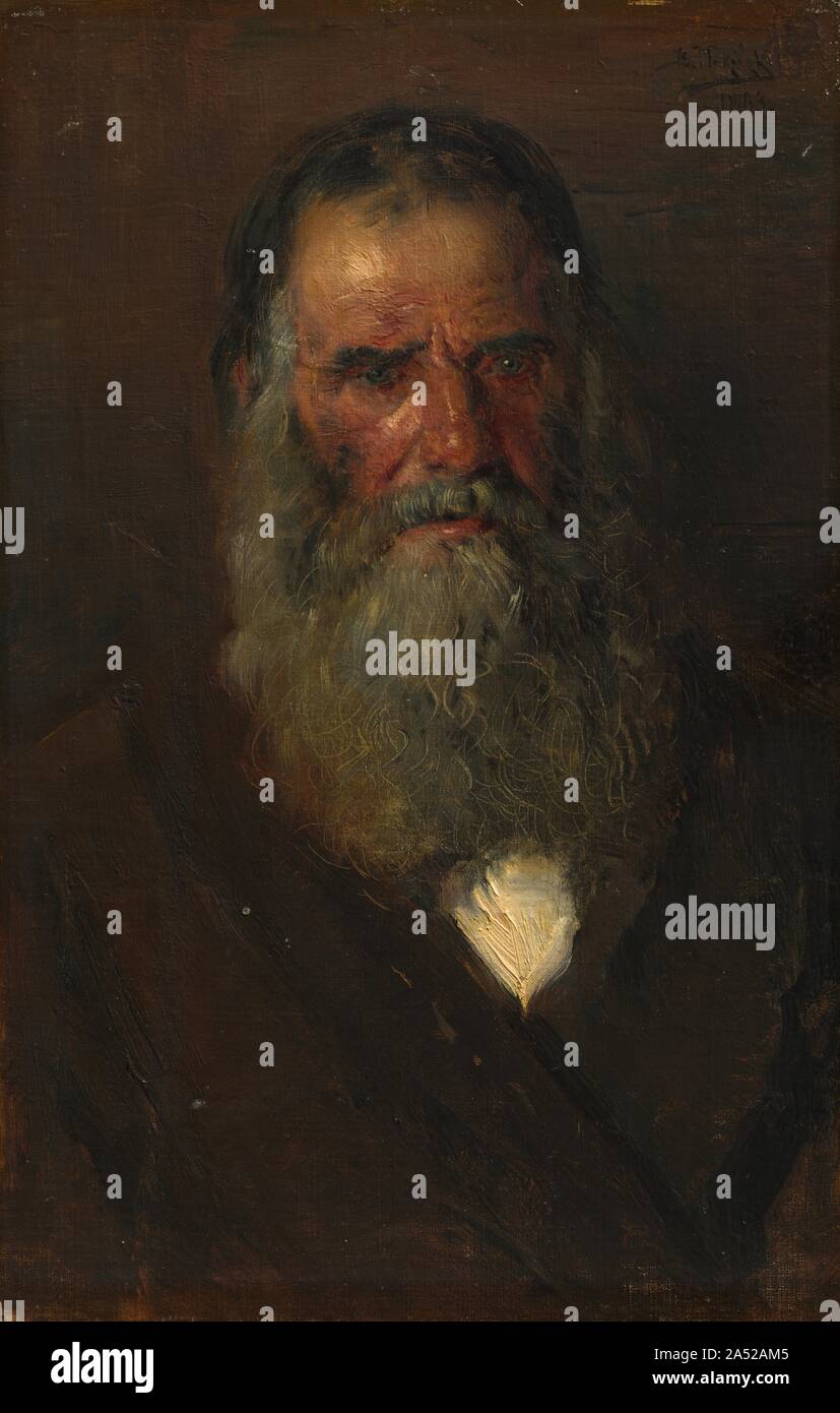Study of the Head of an Old Man, 1883 Stock Photo - Alamy