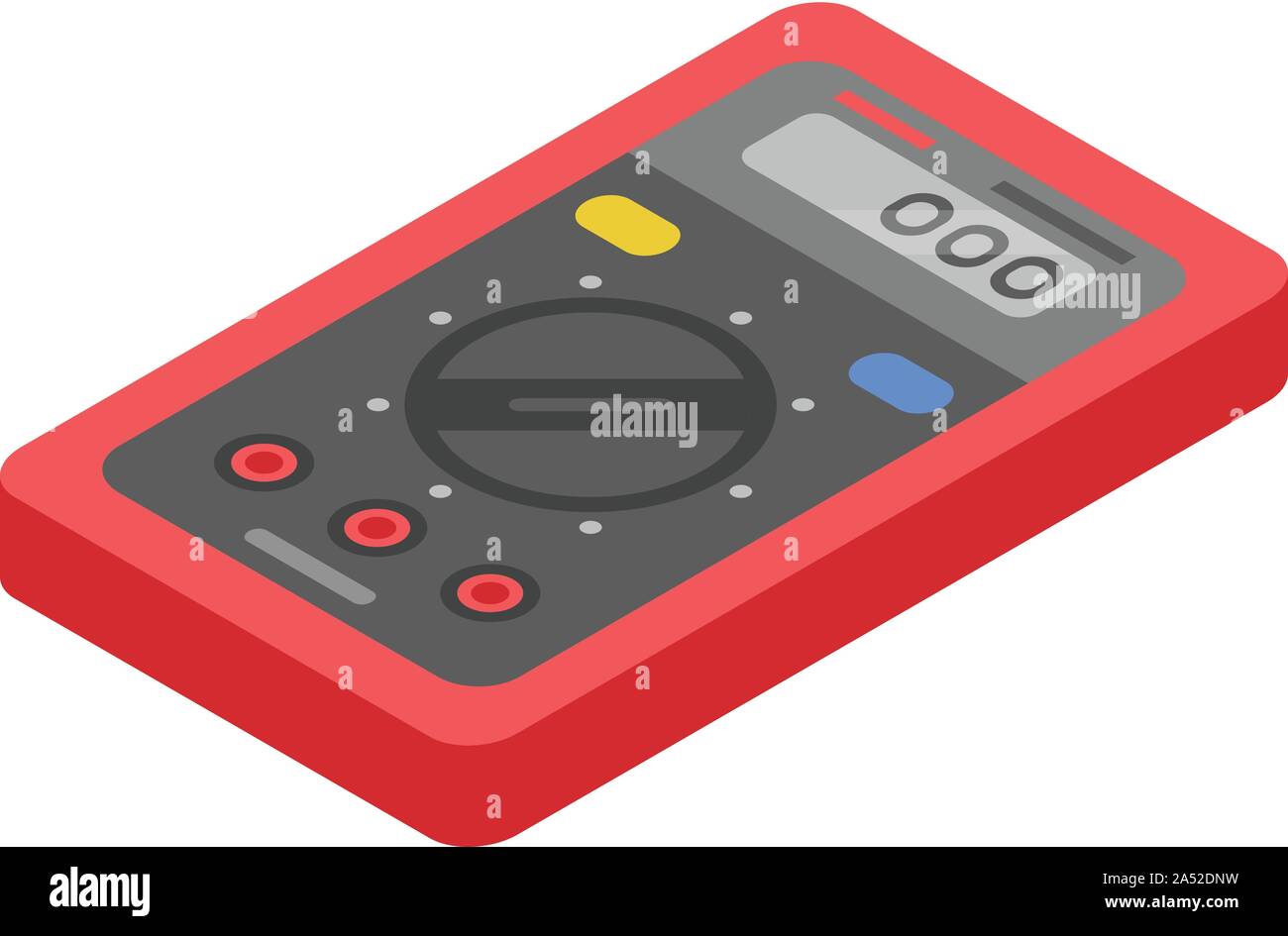 Professional multimeter icon, isometric style Stock Vector