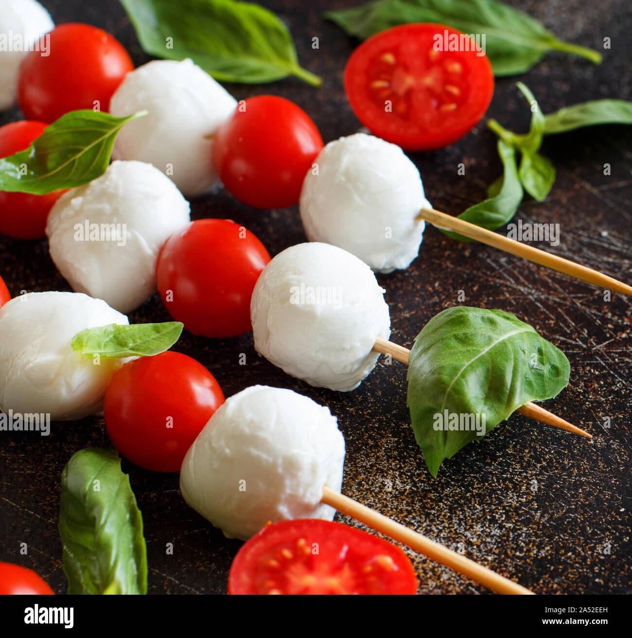Mozzarella skewer hires stock photography and images Alamy