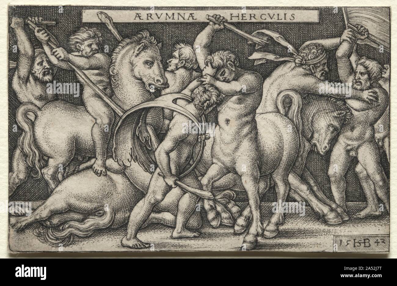 The Labors Of Hercules Hercules Defeating The Centaurs 1542 Beham Was One Of Several German Printmakers Referred To Today As The Quot Little Masters Quot They Established Their Artistic Prowess By Engraving Remarkably Small The Labors Of Hercules Hercules Defeating The Centaurs 1542 Beham Was One Of Several German Printmakers Referred To Today As The Quot Little Masters Quot They Established Their Artistic Prowess By Engraving Remarkably Small