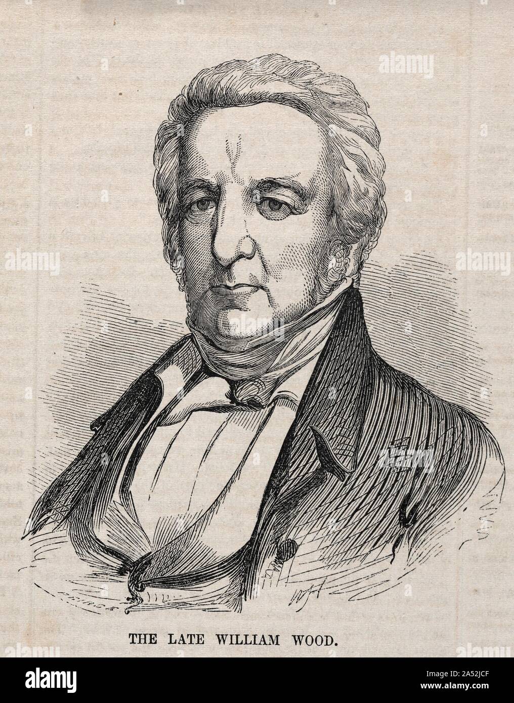 The Late William Wood, 1857 Stock Photo Alamy